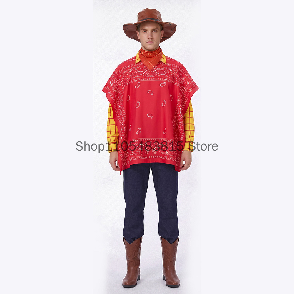Ascot Neck Scarf - Men's Woody Cosplay costume Toy Movie