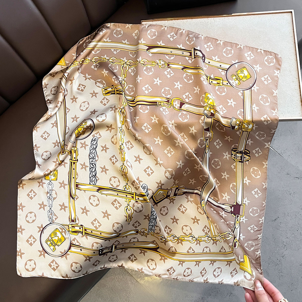 Ascot Neck Scarf - New Hot Sale Fashion 90X90cm Printed