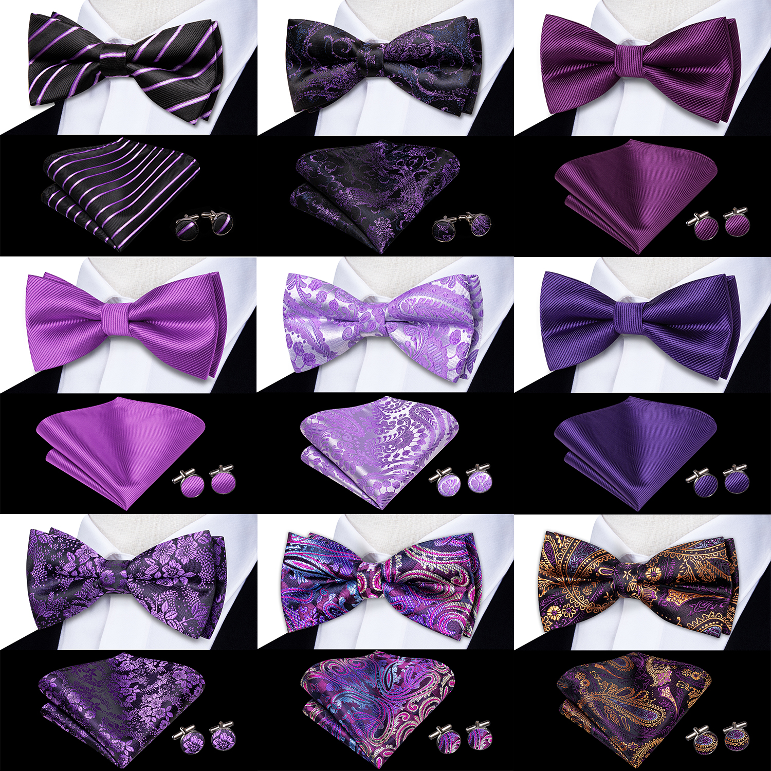 Purple Lilac Lavender Pansy Vi - Bow Tie Pre Tied recensie en prijs