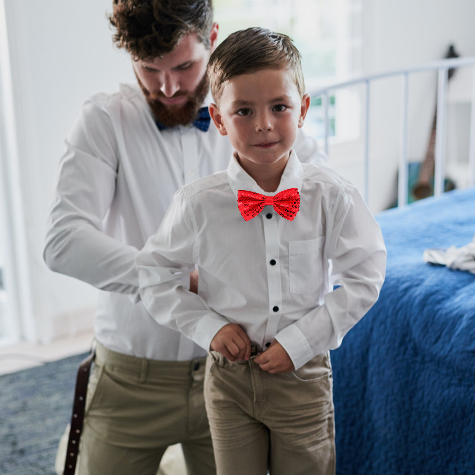 5Pcs Children Sparkly Sequin B - Bow Tie Pre Tied recensie en prijs