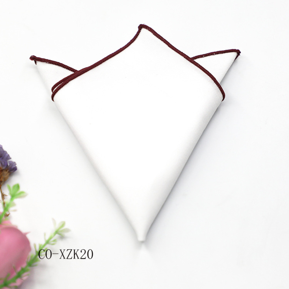 Solid Striped Brown Pocket Squ - Handkerchief Cotton Men recensie en prijs