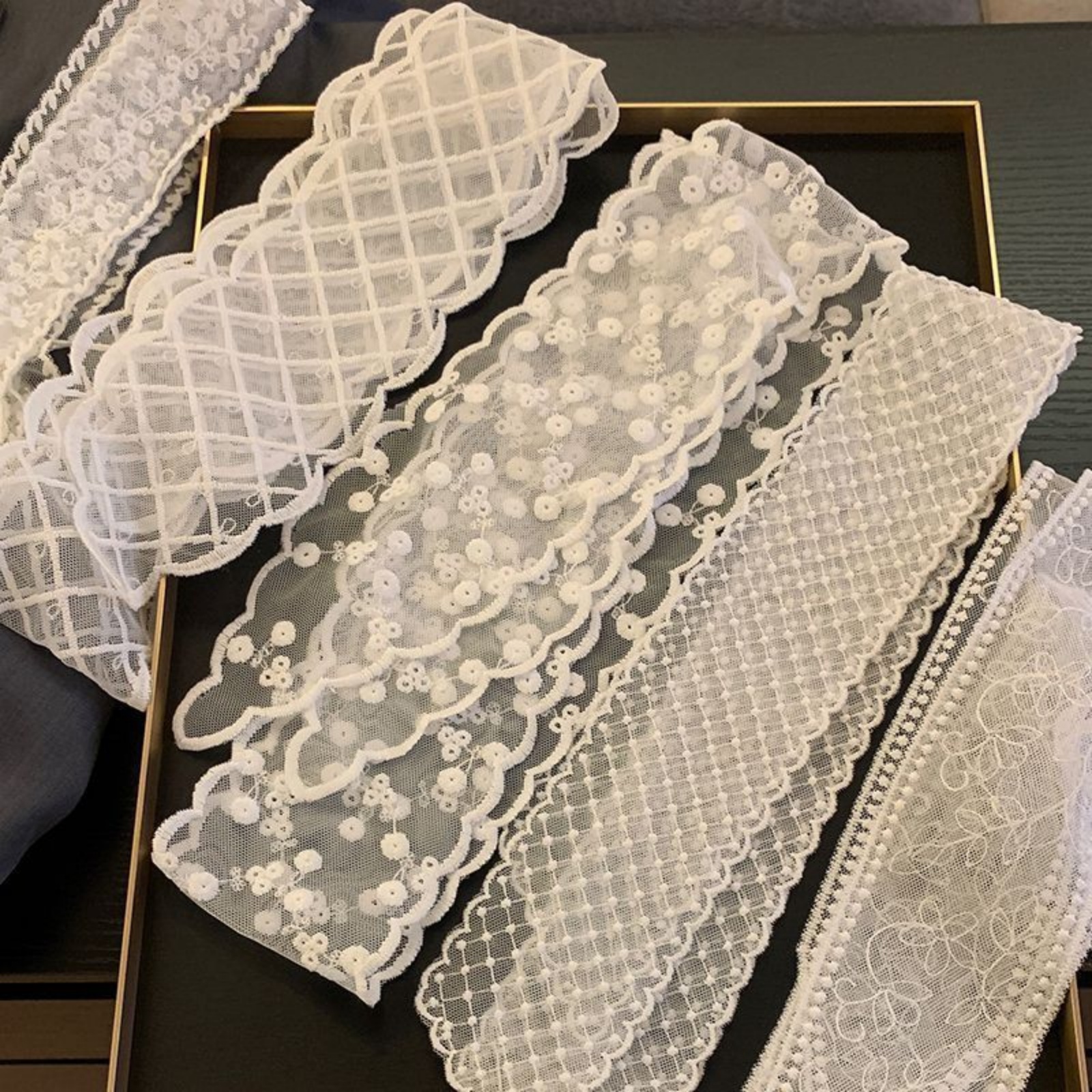 Korean Ins White Lace Ribbon S - Ascot Neck Scarf recensie en prijs