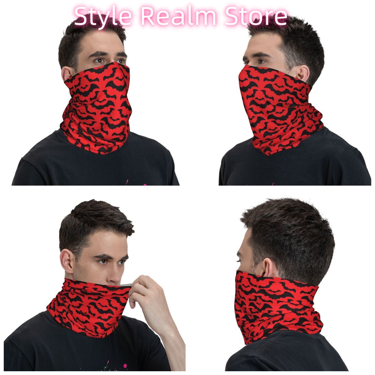 Gothic Witch Bats Pattern Band - Neck Warmer Tube recensie en prijs