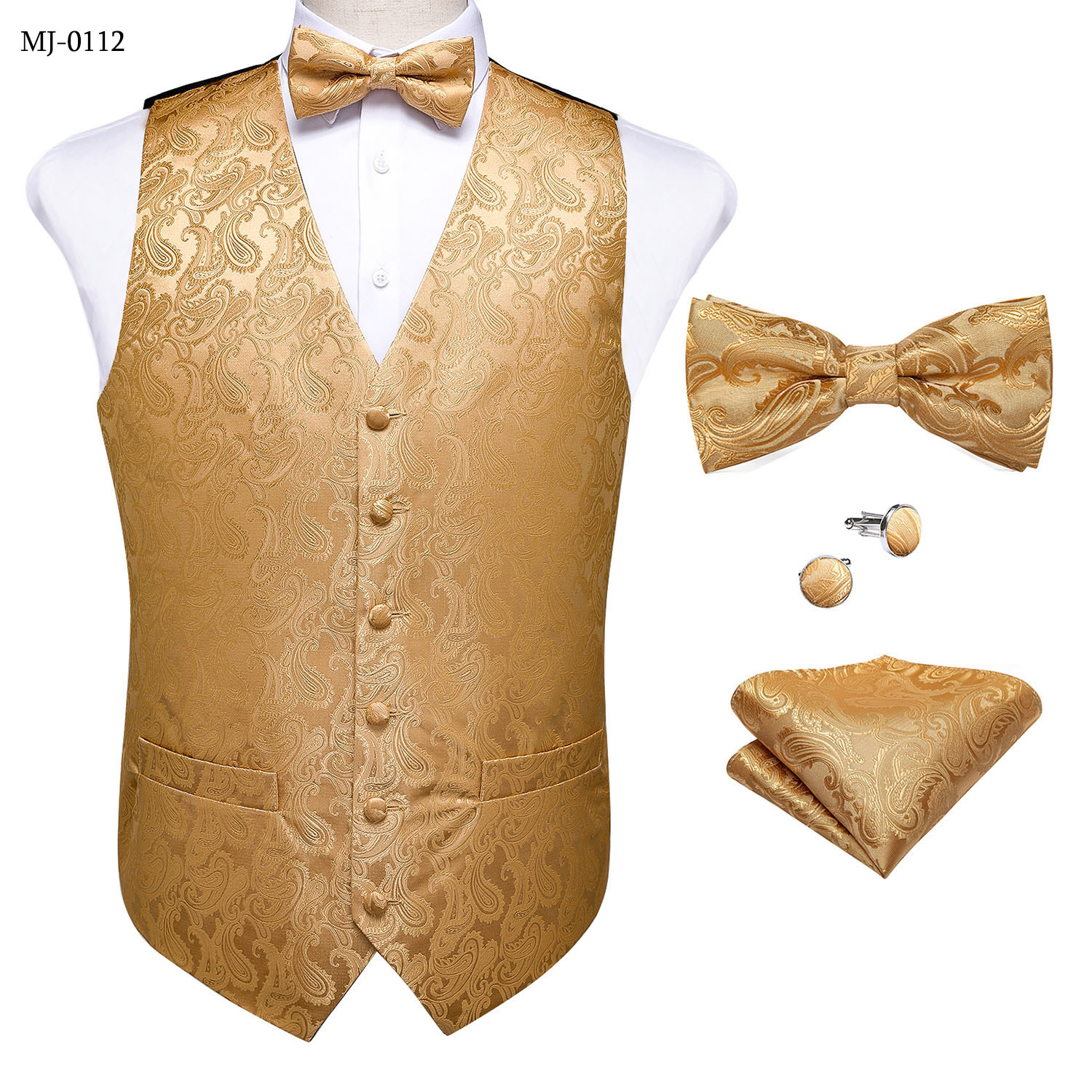 Retro Paisley Floral Full Set  - Pocket Square Set recensie en prijs