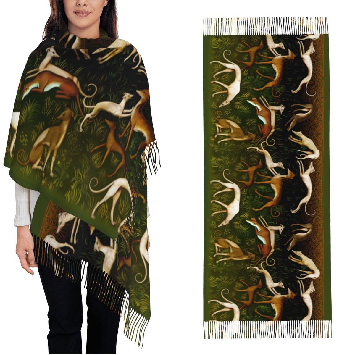 Greyhounds Shawl Wrap Women Wi - Pashmina Wrap Large recensie en prijs