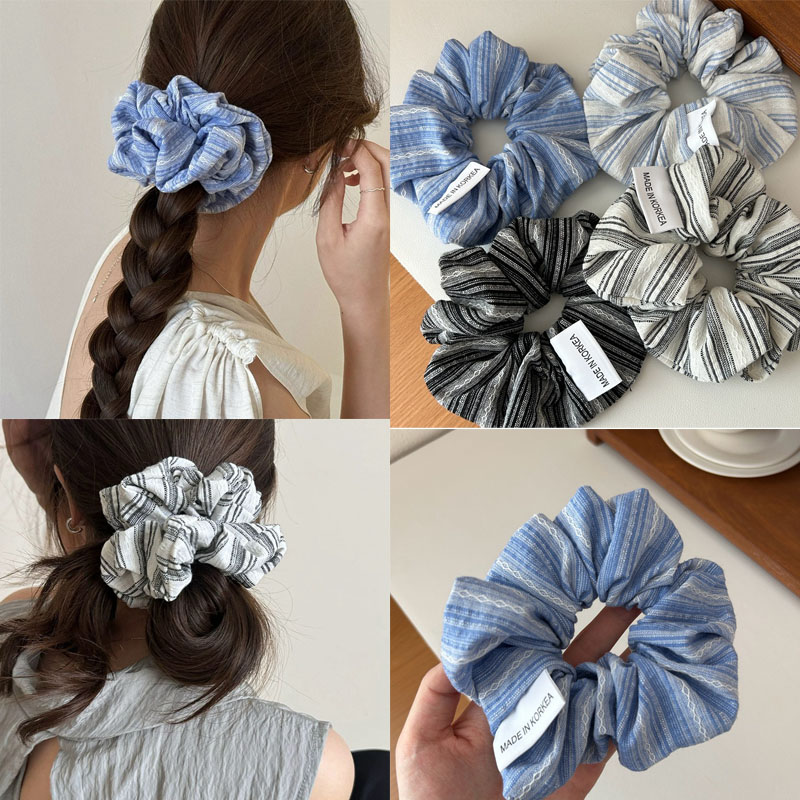 2024 Korea Fashion Stripe Hair - Silk Tie Striped recensie en prijs
