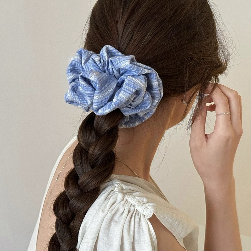 2024 Korea Fashion Stripe Hair - Silk Tie Striped recensie en prijs