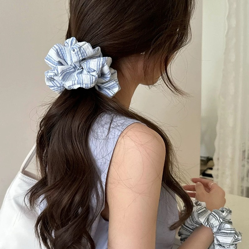 2024 Korea Fashion Stripe Hair - Silk Tie Striped recensie en prijs