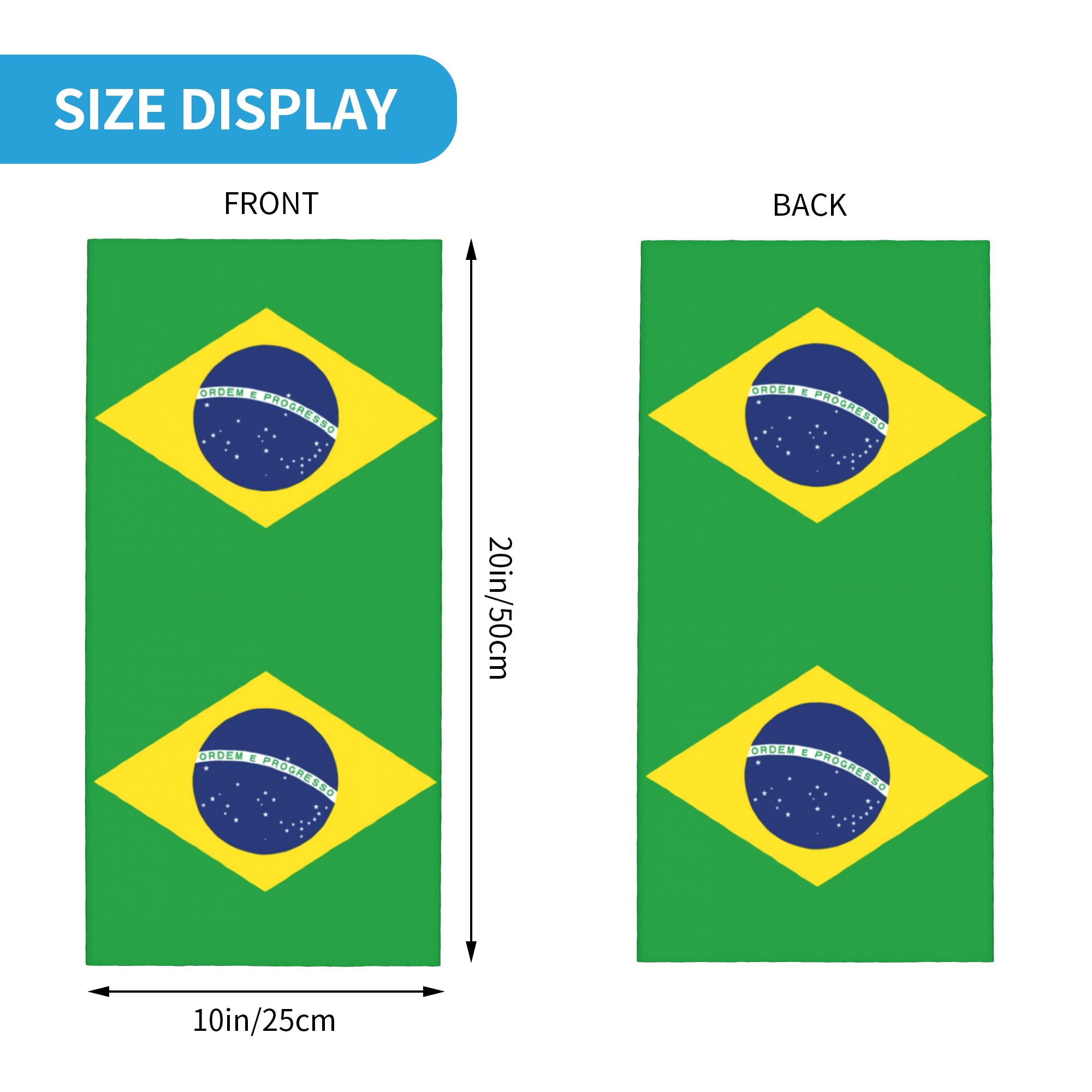 Custom Brazil Flag Bandana Nec - Neck Warmer Tube recensie en prijs