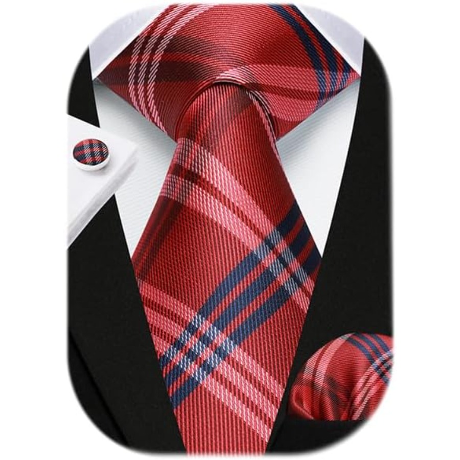 Mens Ties Set Stripe Plaid Tie - Silk Tie Striped recensie en prijs