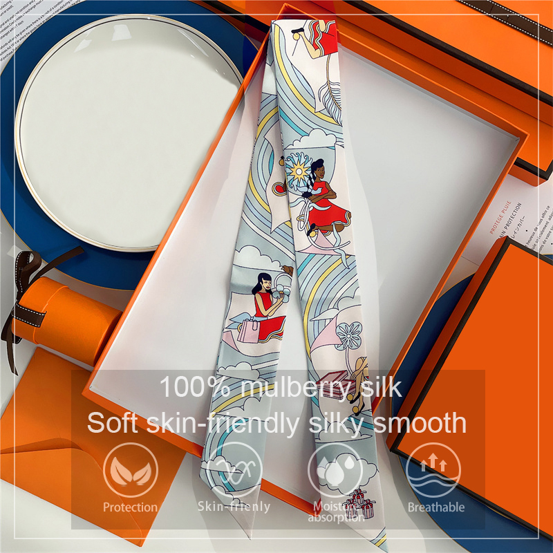 Women 100% Mulberry Silk Scarf - Ascot Neck Scarf recensie en prijs