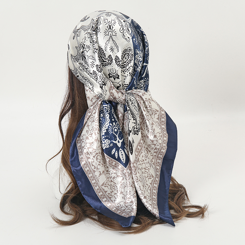 90*90CM Square Silk Scarves Wo - Face Scarf Mask recensie en prijs