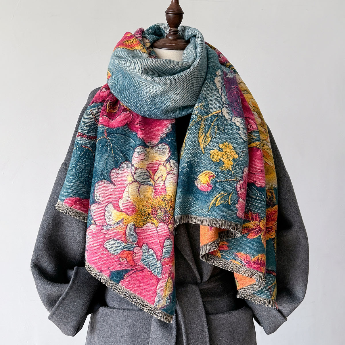 Warm Cashmere Scarf Women Shaw - Woven Scarf Blanket recensie en prijs