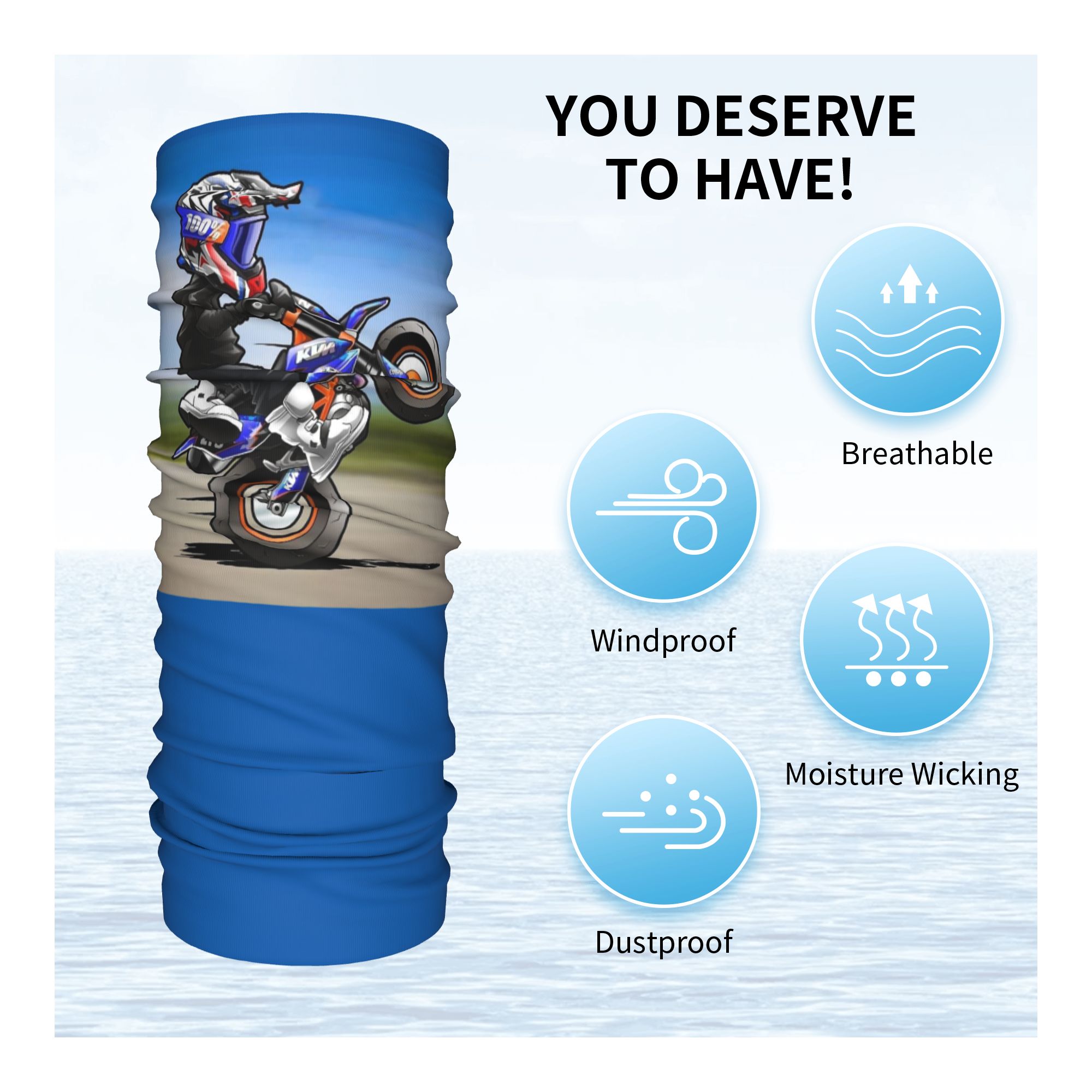 Custom Motorcycle Stunt Sport  - Neck Warmer Tube recensie en prijs