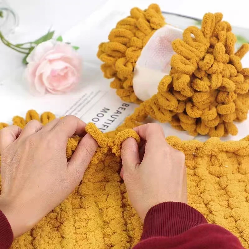 100g/Ball Finger Loop Yarn Thr - Woven Scarf Blanket recensie en prijs