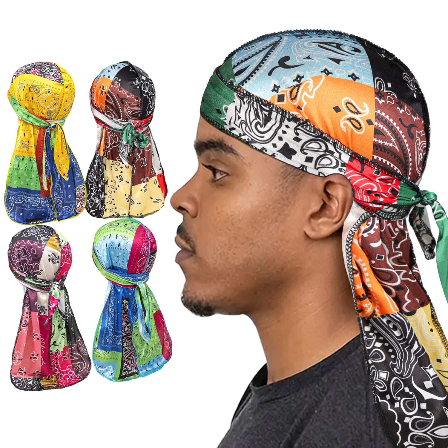 Paisley Printing Silky Durags  - Bandana Doo Rag recensie en prijs