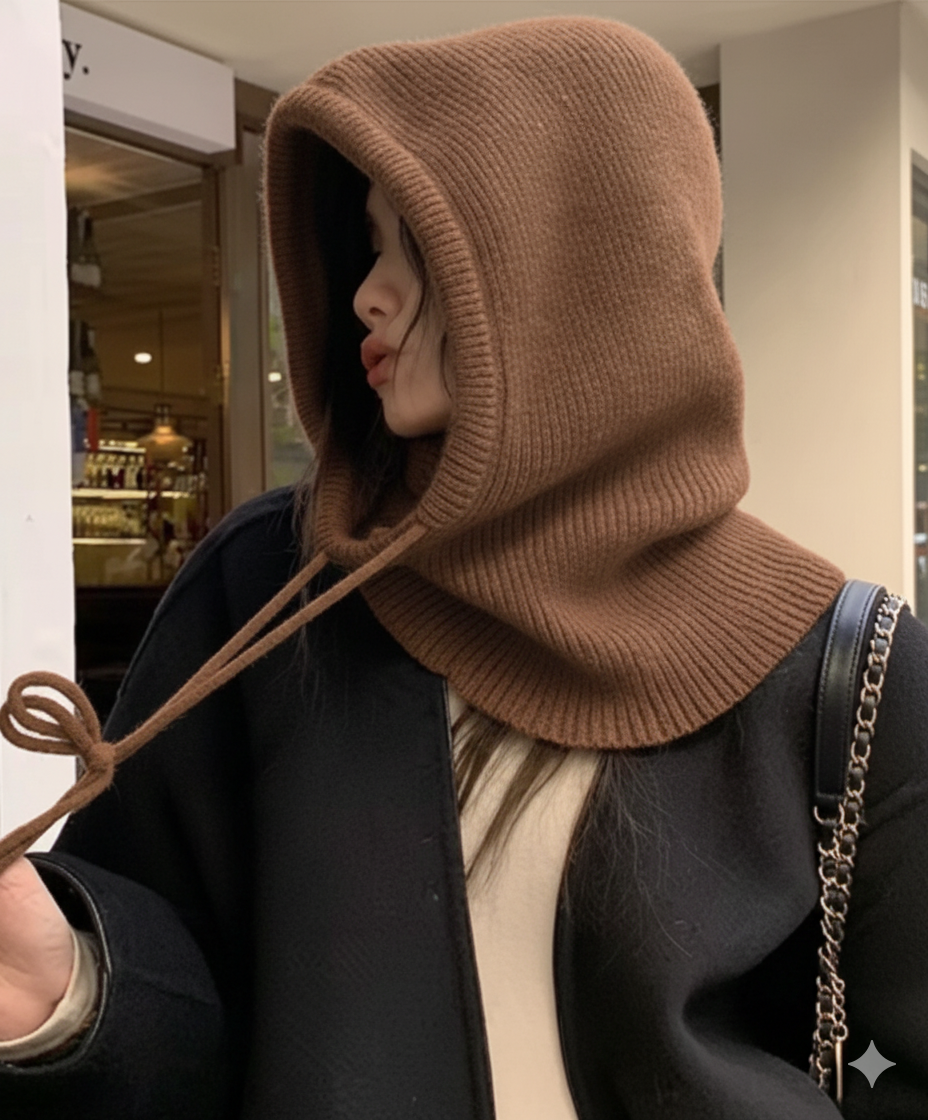 Knitted Hooded Infinity Scarf  - Infinity Scarf Knit recensie en prijs