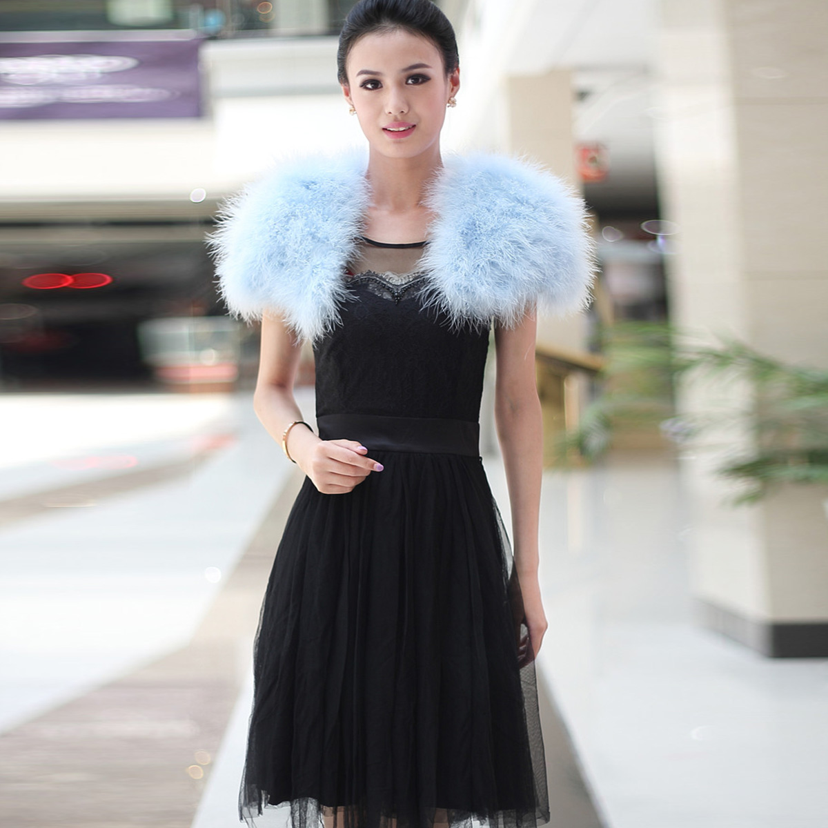 Women Ostrich Feather Boa Shaw - Stole Wedding Shawl recensie en prijs