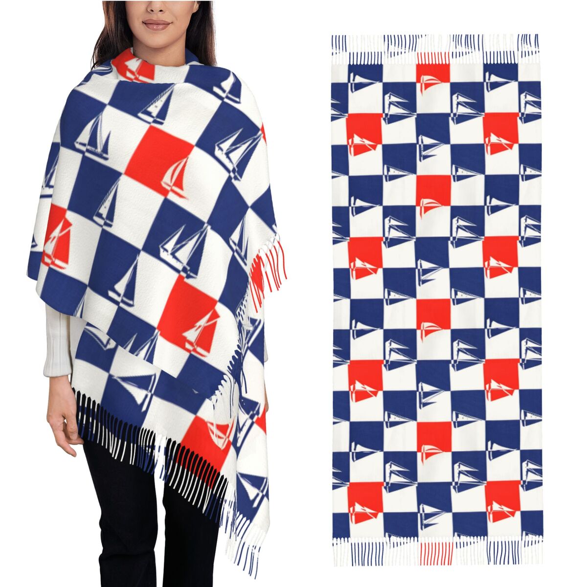 Sailing Ship Ocean Scarf Fall  - Pashmina Wrap Large recensie en prijs