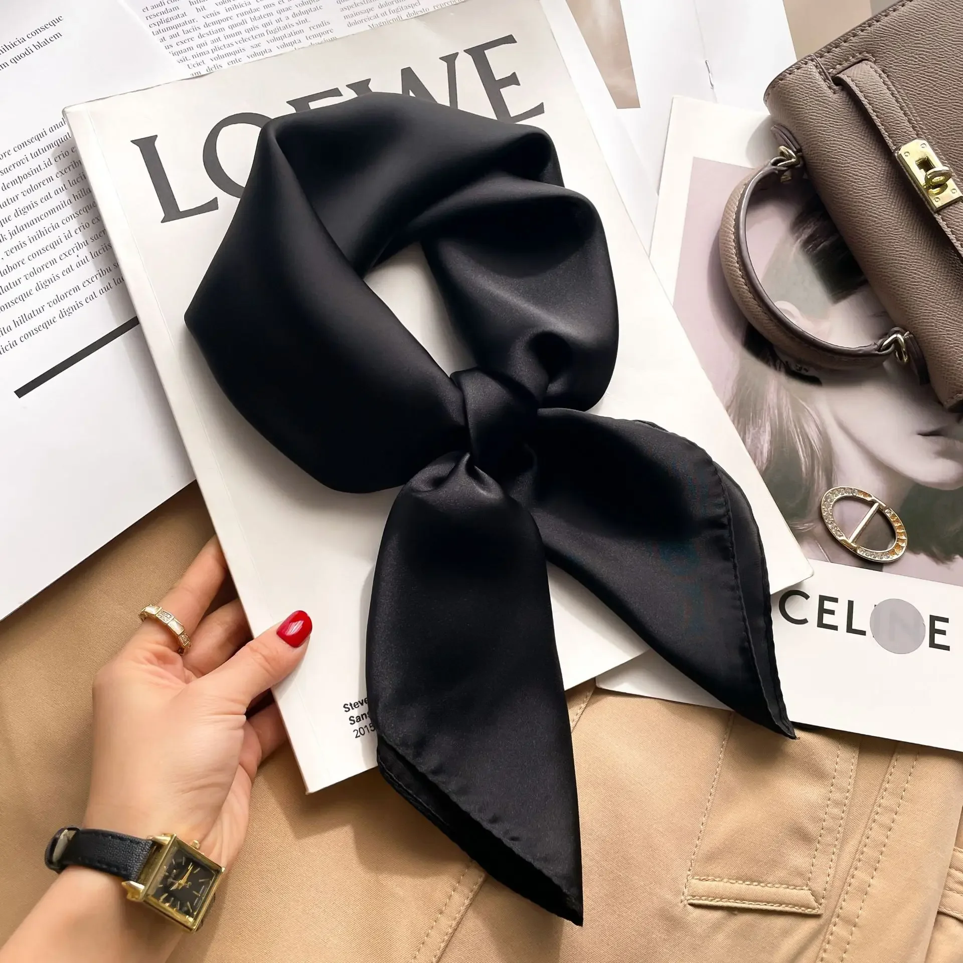 70cm Solid Colors Neckerchief  - Head Wrap Turban recensie en prijs