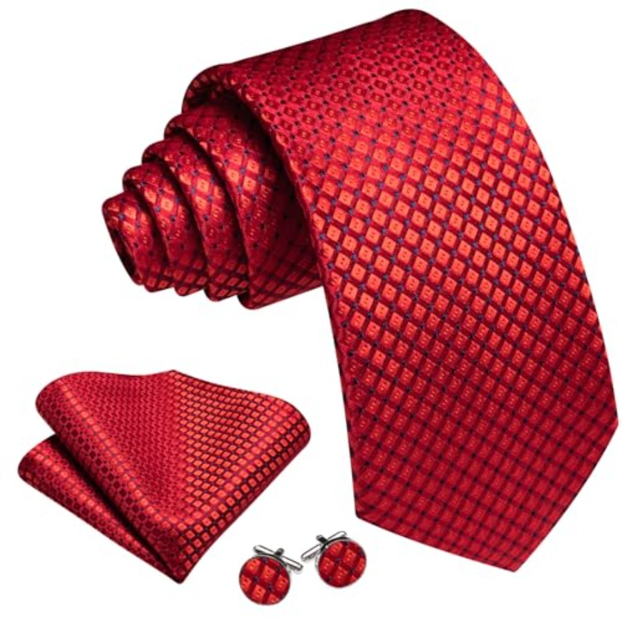Men Plaid/Striped Ties Set Sil - Silk Tie Striped recensie en prijs