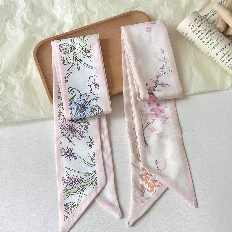 Fashion Women Silk Satin Skinn - Ascot Neck Scarf recensie en prijs