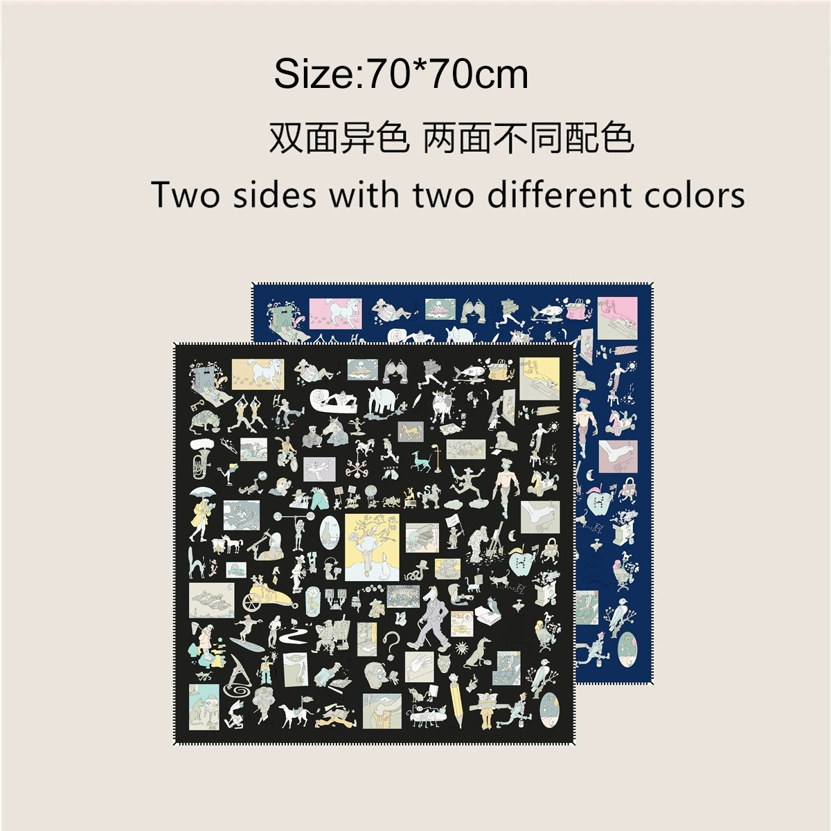 70cm Square Twill Silk Rolled  - Silk Neck Scarf recensie en prijs