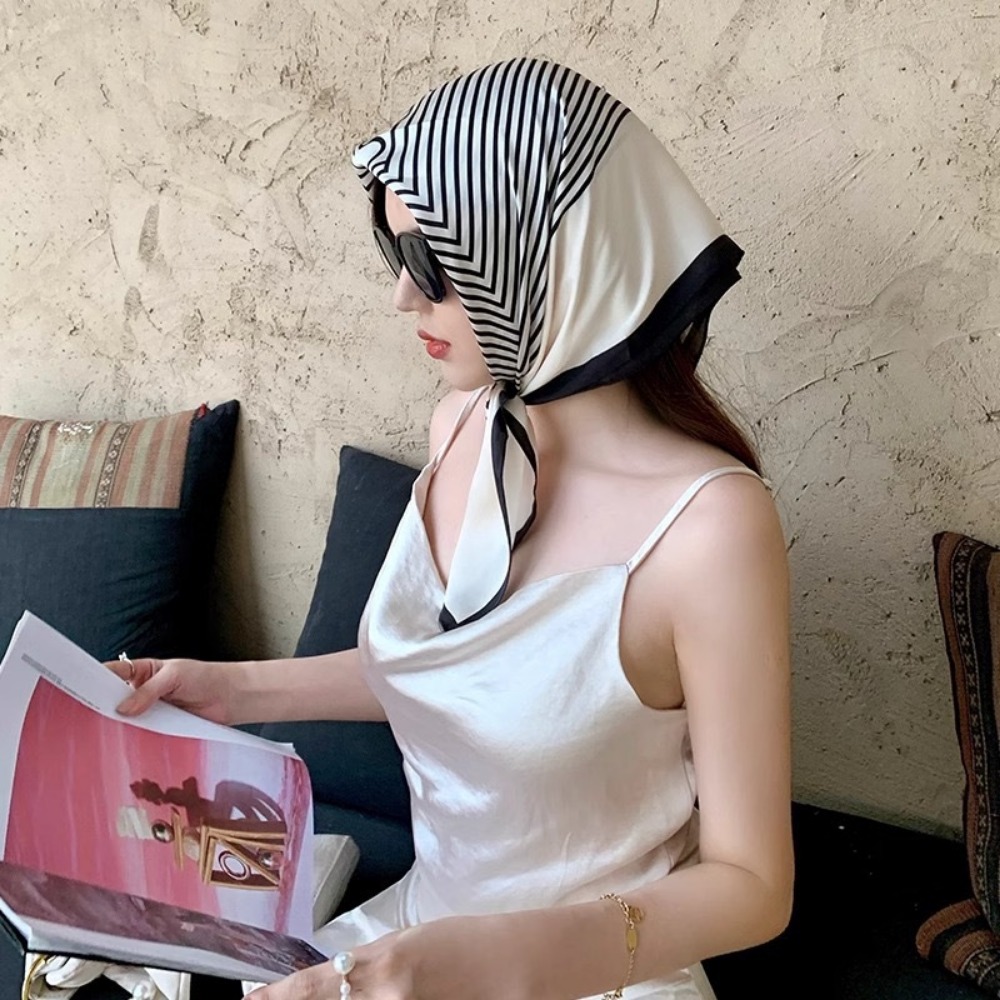 Fashion Satin Square Scarf for - Ascot Neck Scarf recensie en prijs