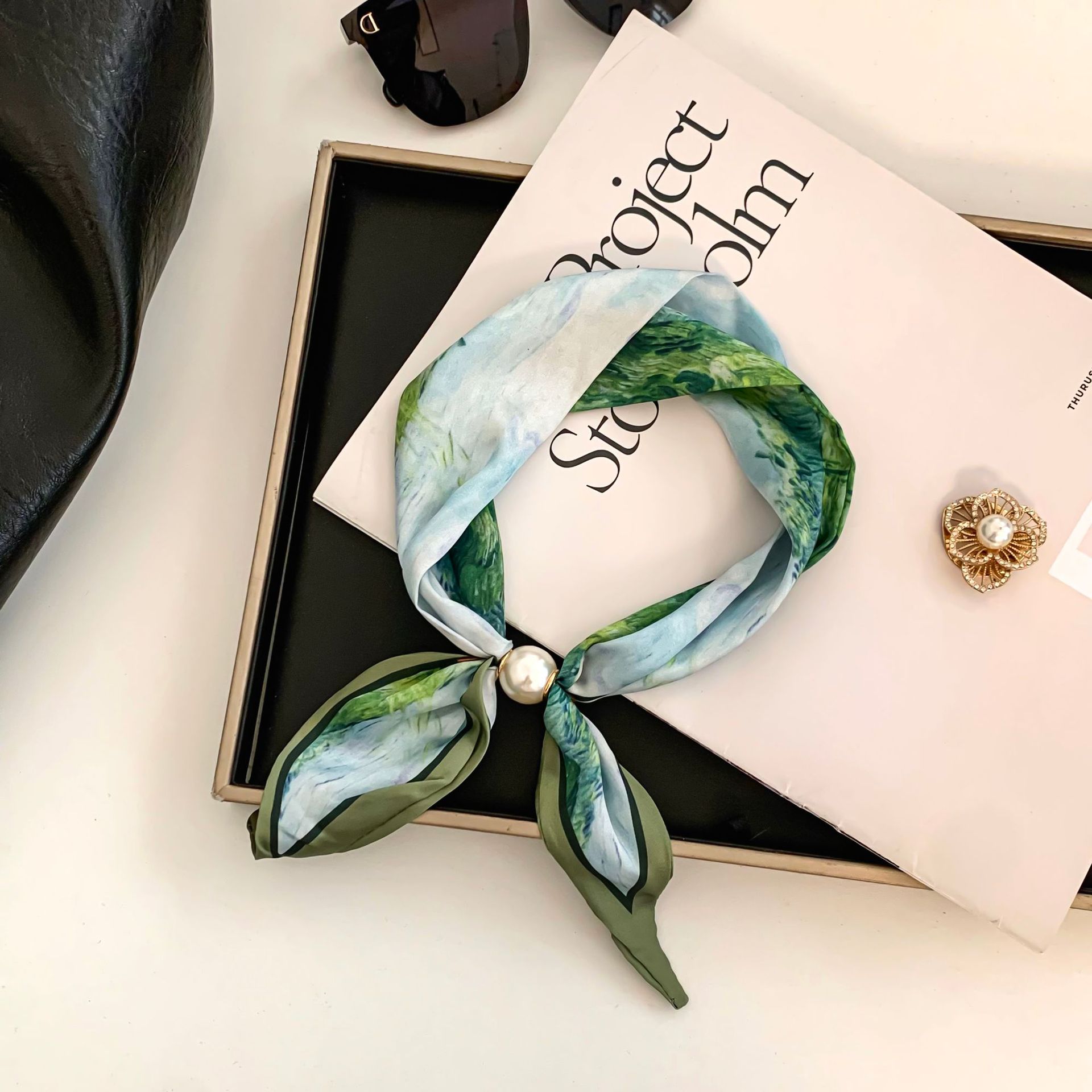 Cashew Flower Silk Scarf Effor - Ascot Neck Scarf recensie en prijs