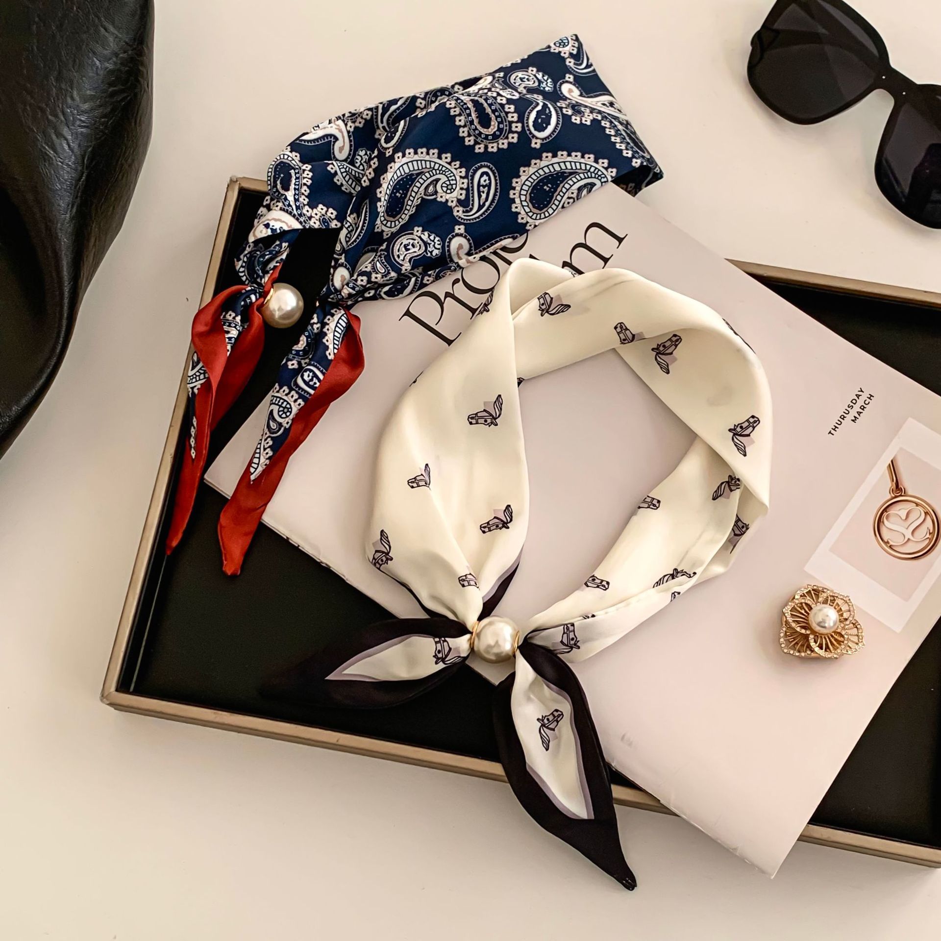 Cashew Flower Silk Scarf Effor - Ascot Neck Scarf recensie en prijs