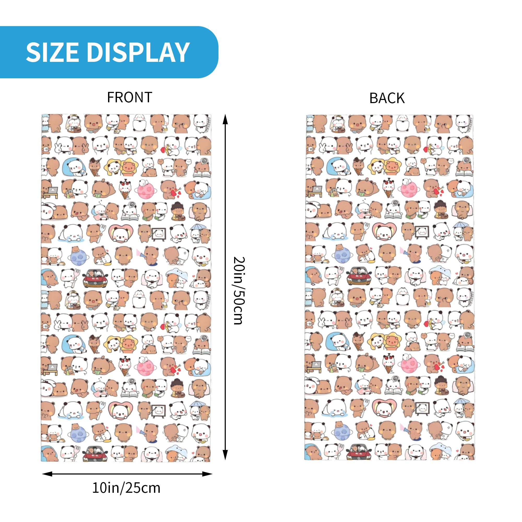 Custom Bear Cartoon Peach And  - Neck Warmer Tube recensie en prijs