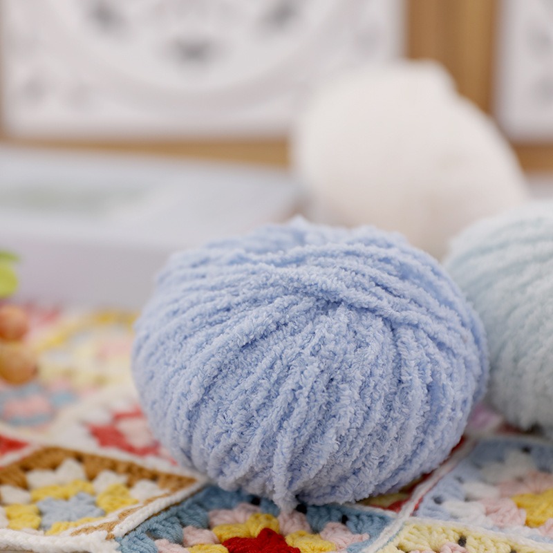 50g Short Plush Yarn 70m, DIY  - Woven Scarf Blanket recensie en prijs