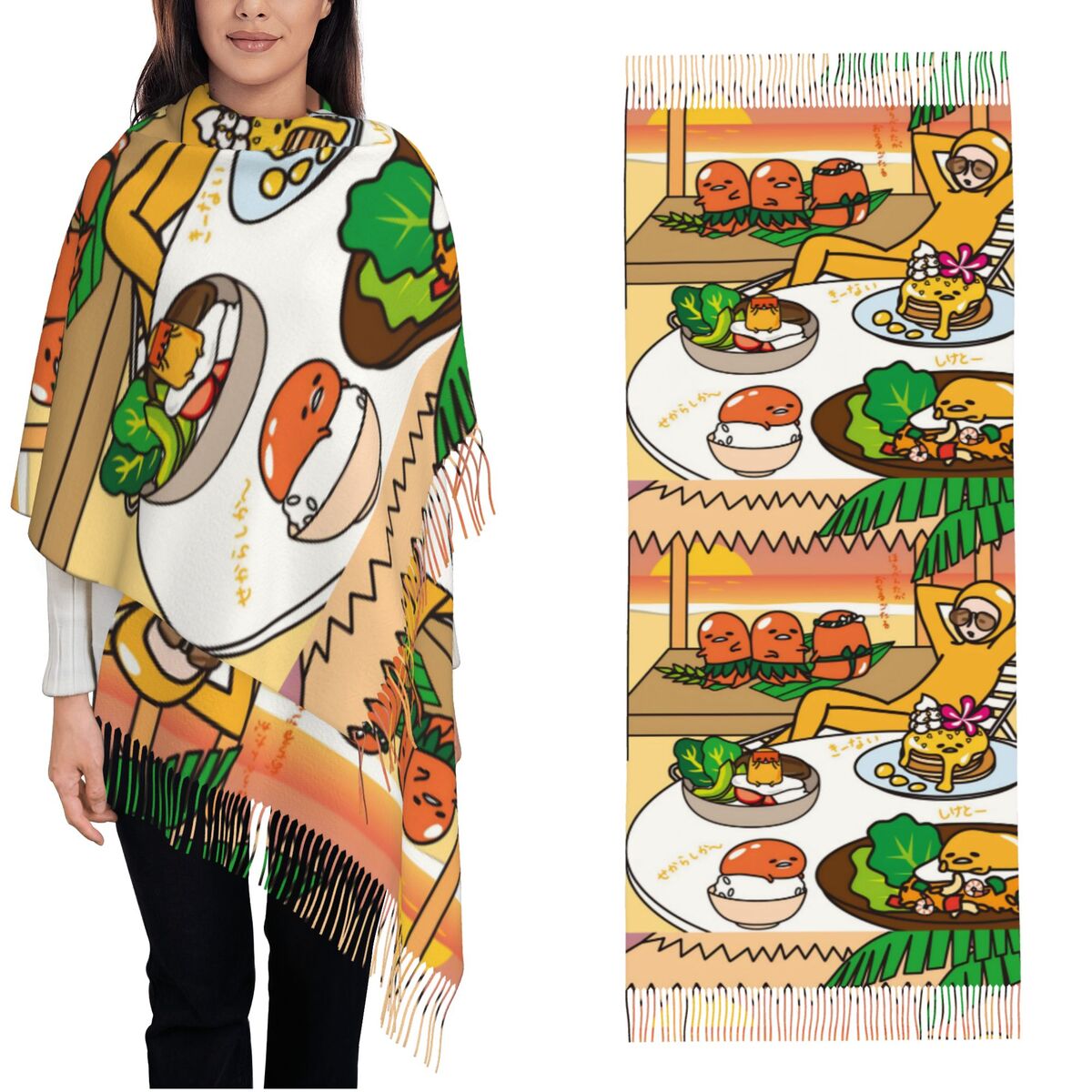 Women's Scarf with Tassel Gude - Pashmina Wrap Large recensie en prijs