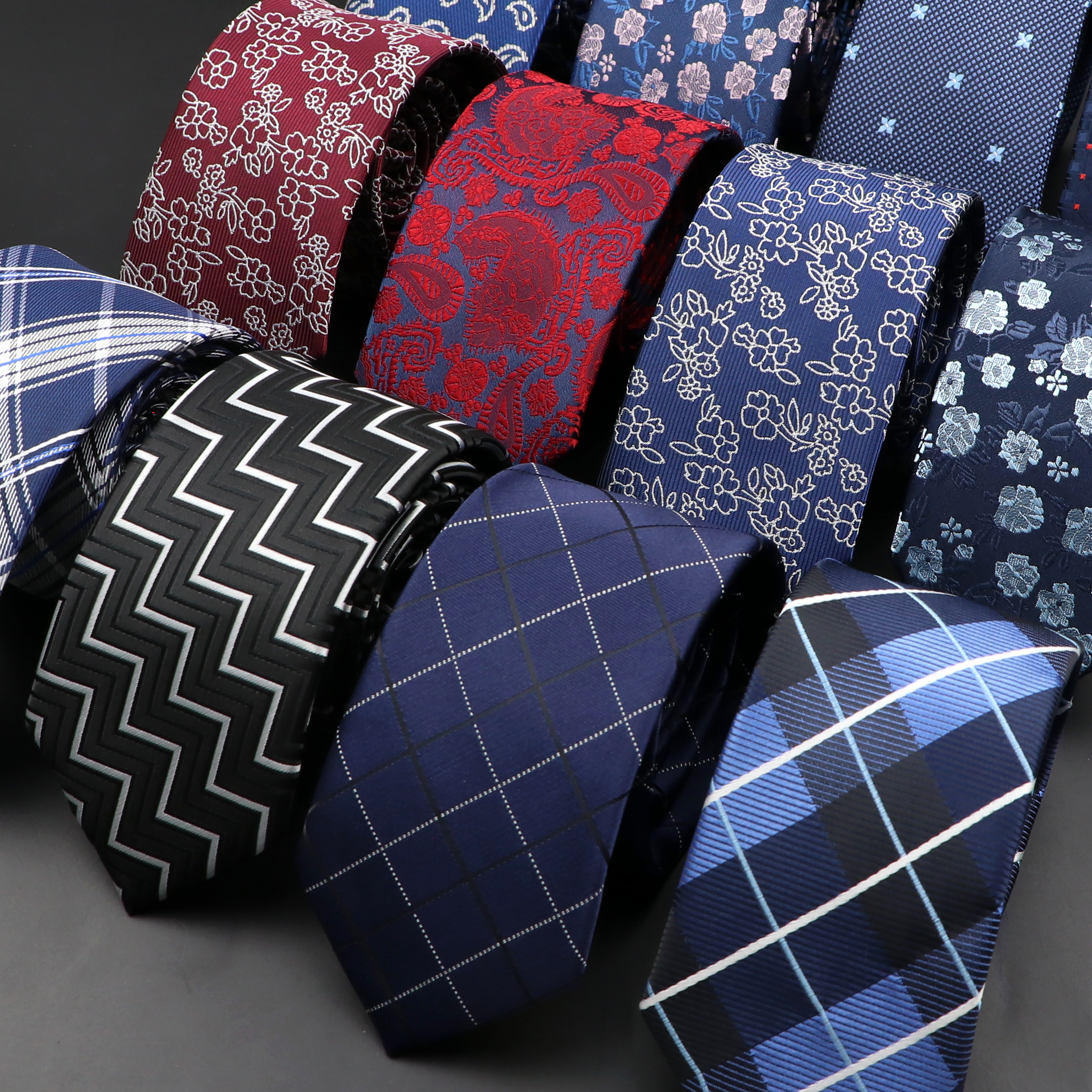New Men Ties Solid Color Strip - Skinny Tie Men recensie en prijs