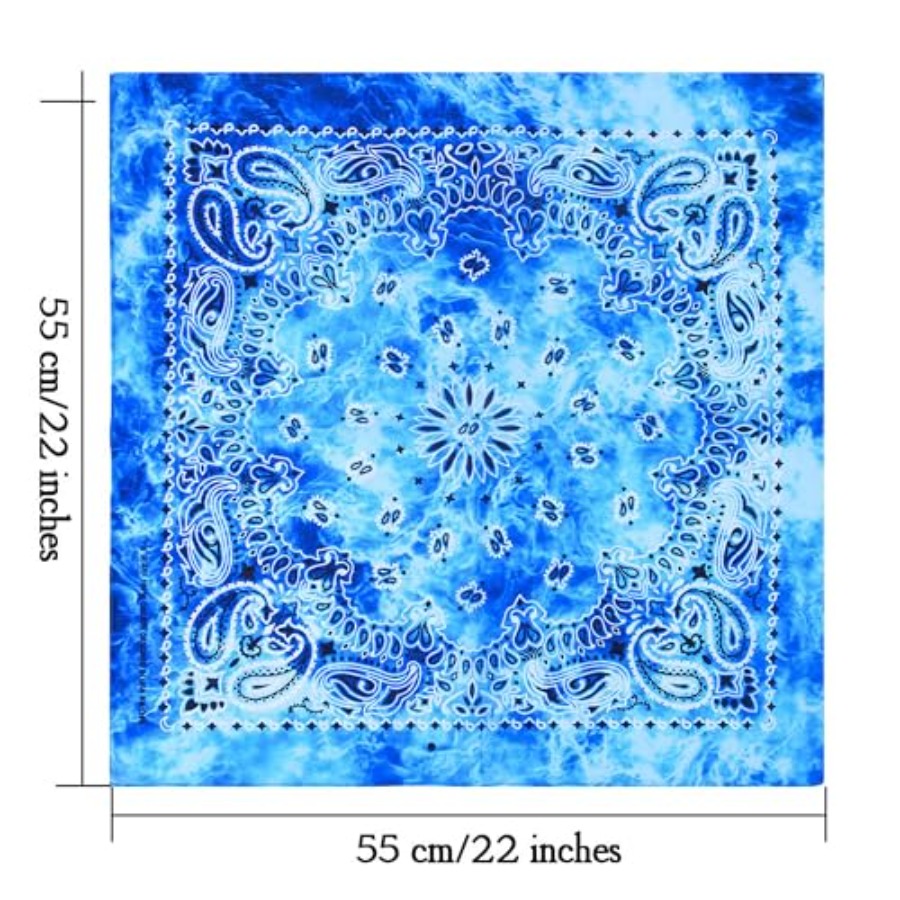 URATOT 6 Pack Tie Dye Bandana  - Handkerchief Cotton Men recensie en prijs