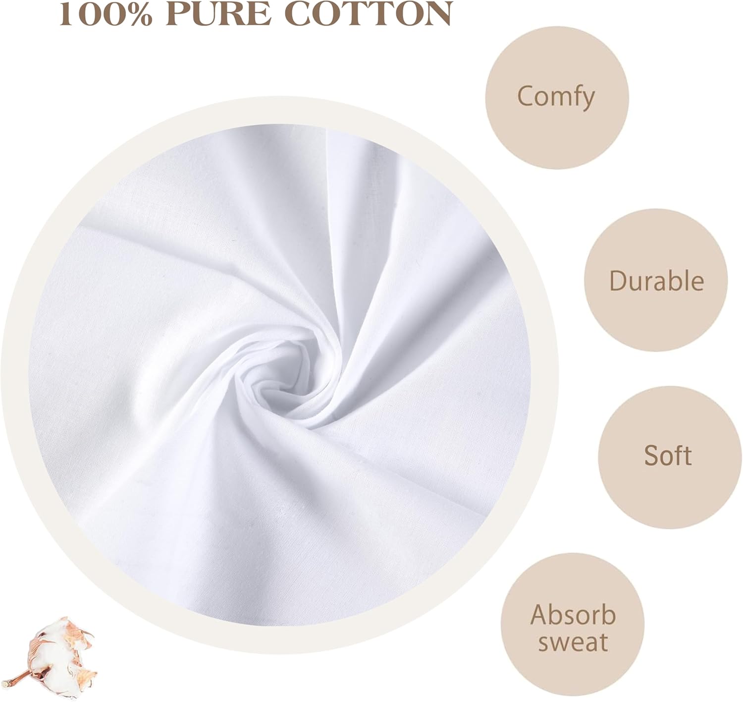 Men's Pure White 100% Cotton H - Handkerchief Cotton Men recensie en prijs