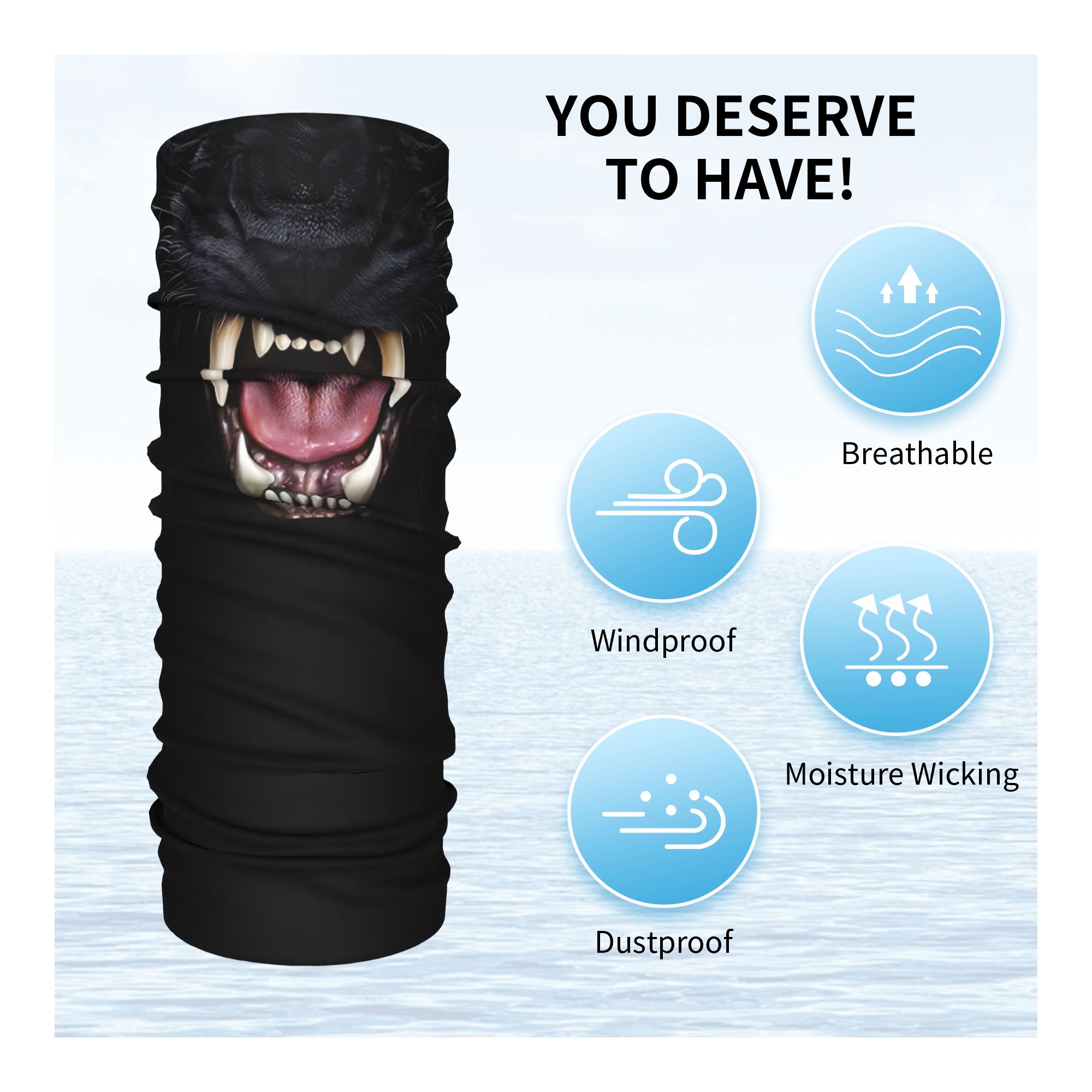 Custom Black Panther Animal He - Neck Warmer Tube recensie en prijs