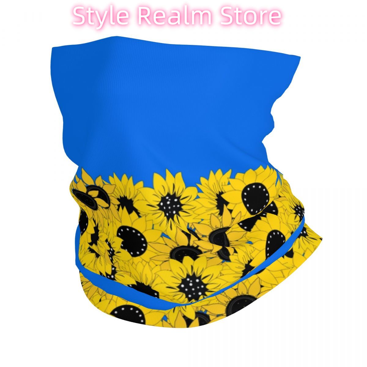 Blue Sunflower Printed Winter  - Neck Warmer Tube recensie en prijs