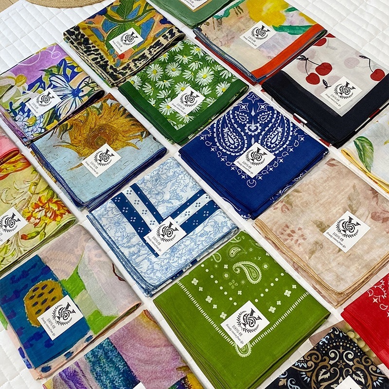 100% Cotton Square Scarf For W - Bandana Cotton recensie en prijs
