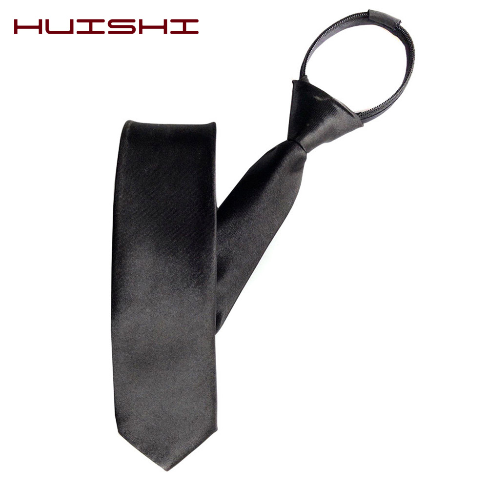 HUISHI Pre-tied Zipper Tie Nec - Skinny Tie Men recensie en prijs