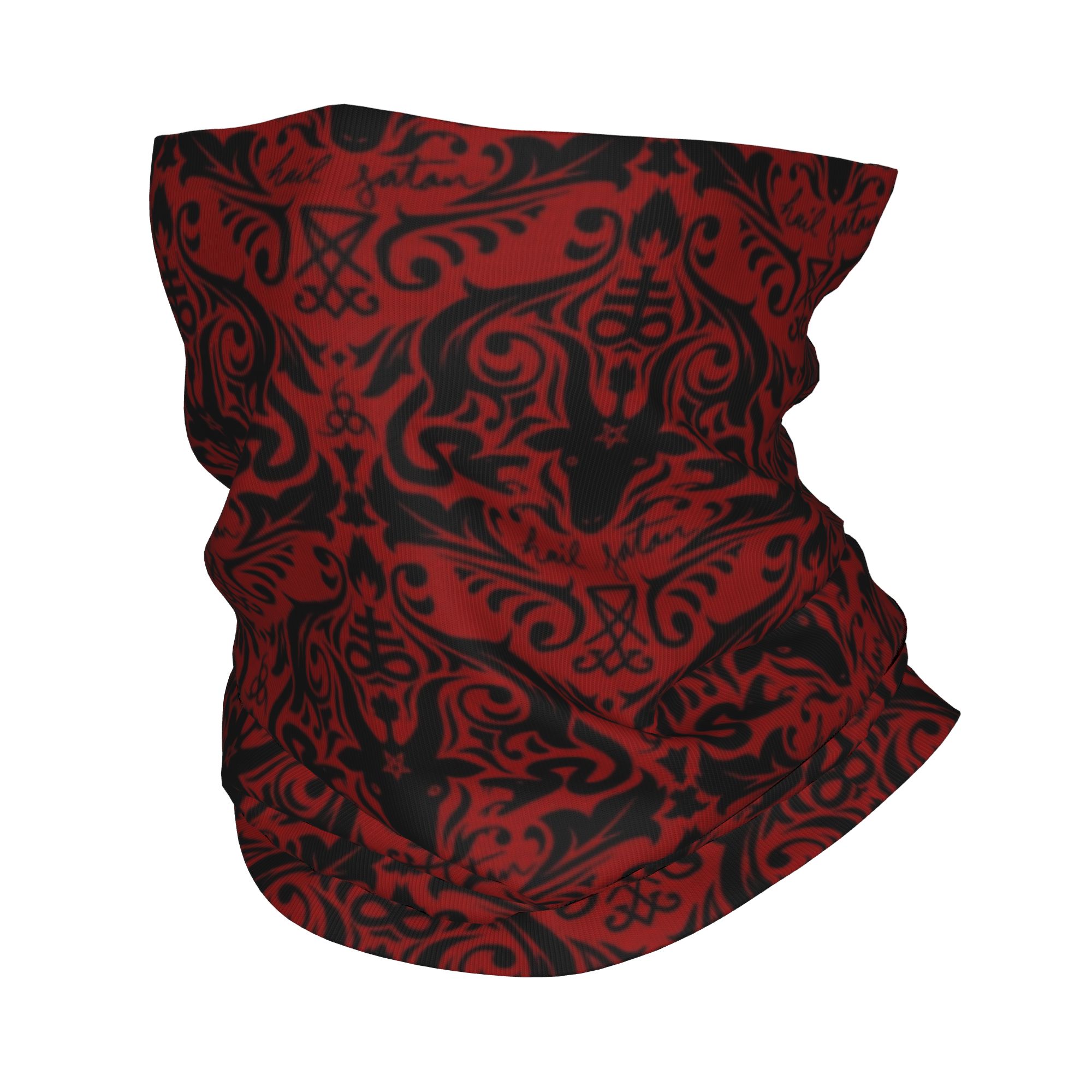 Baphomet Damask Hail Satan Bla - Neck Warmer Tube recensie en prijs