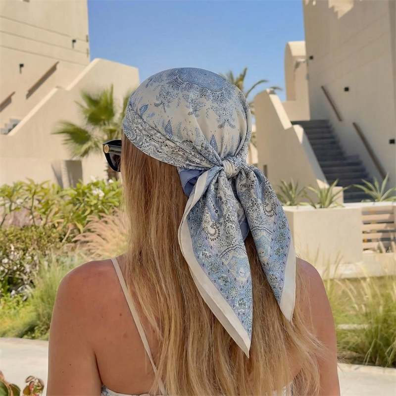 Luxury Printing Silk Square Sc - Head Wrap Turban recensie en prijs