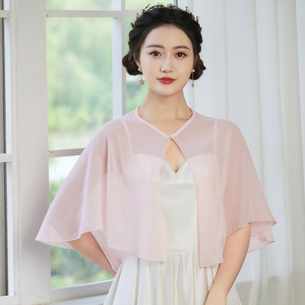 Vintage Sheer Chiffon Capelet  - Stole Wedding Shawl recensie en prijs