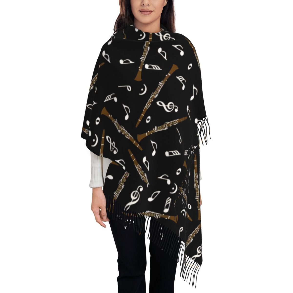 Womens Scarf with Tassel Clari - Pashmina Wrap Large recensie en prijs