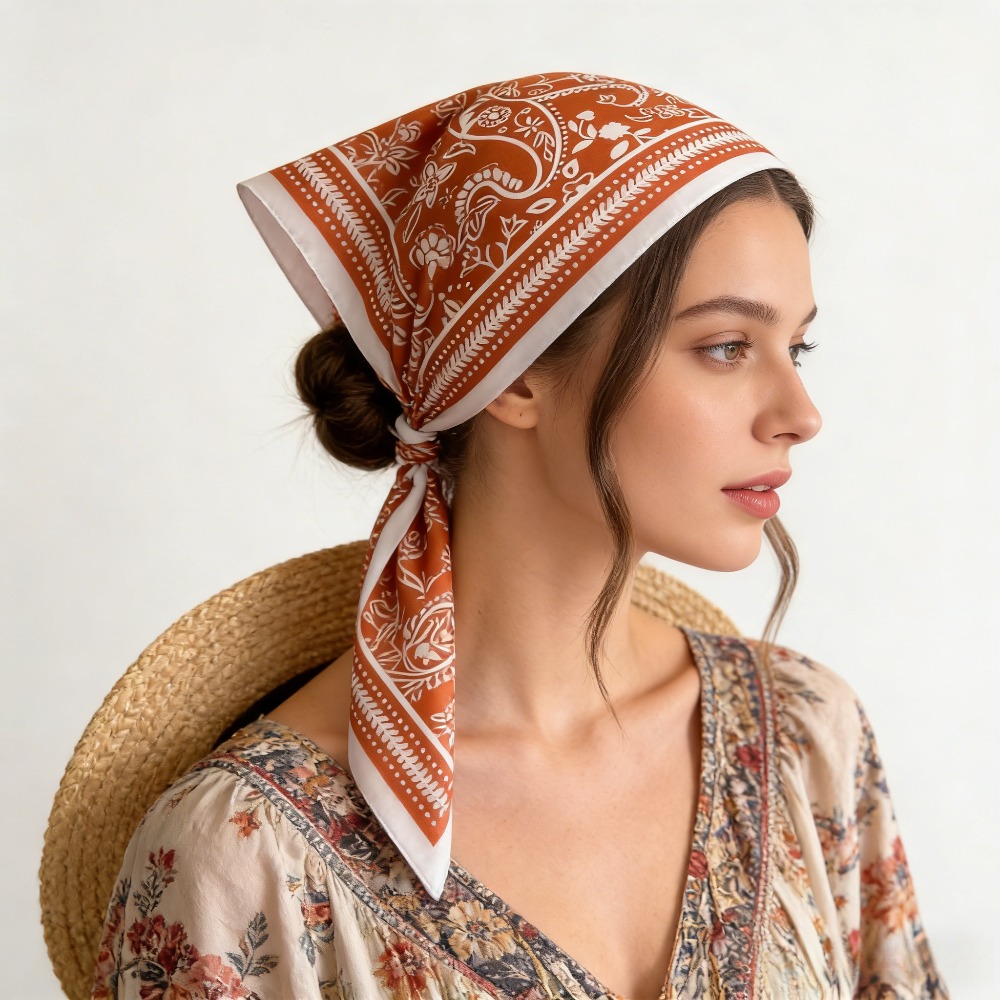 1Pc cashew print fashion silk  - Silk Neck Scarf recensie en prijs