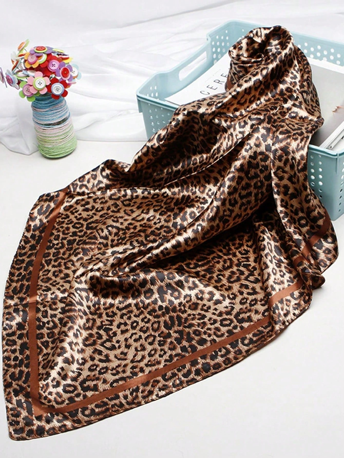 90cm Leopard Print Neckerchief - Head Wrap Turban recensie en prijs