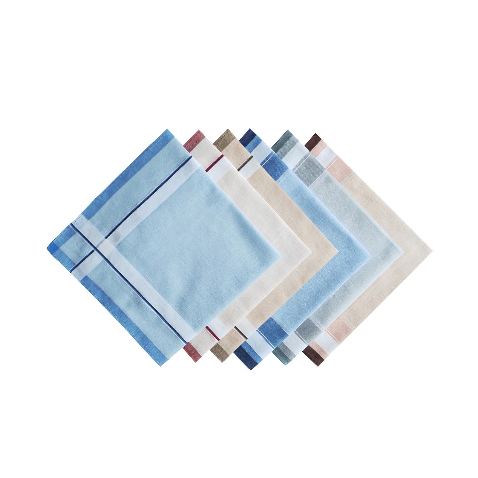 6Pcs Pocket Square Hankies 40c - Handkerchief Cotton Men recensie en prijs