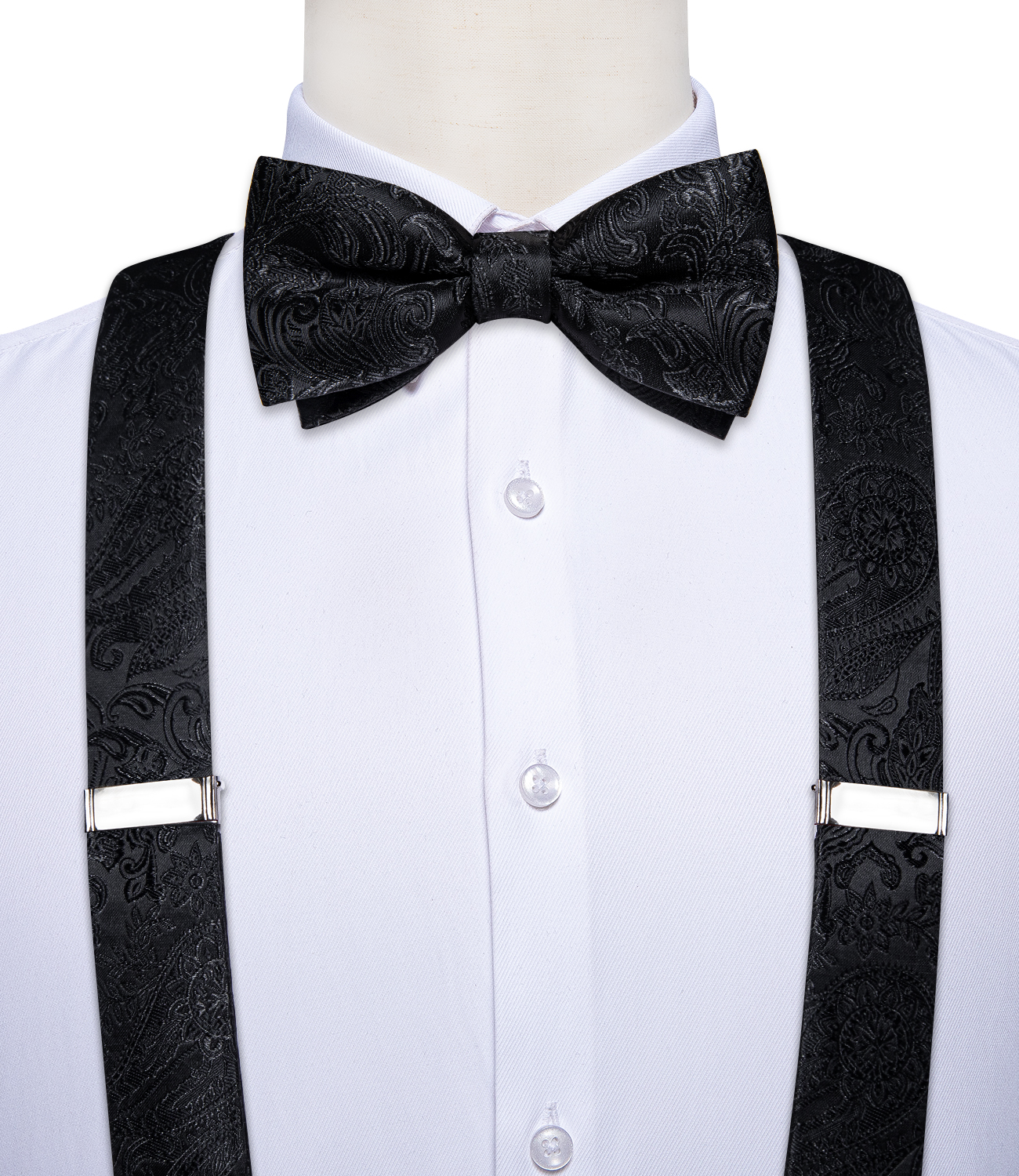 Men's Black Adjustable Suspend - Bow Tie Pre Tied recensie en prijs