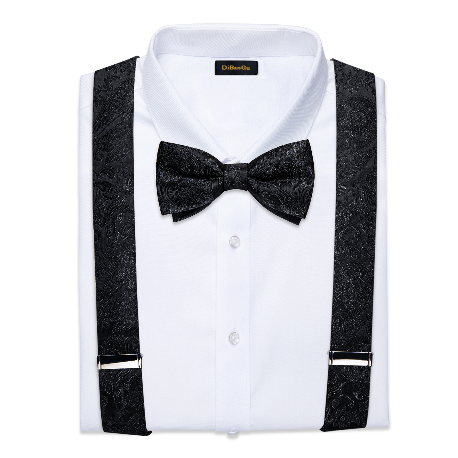 Men's Black Adjustable Suspend - Bow Tie Pre Tied recensie en prijs