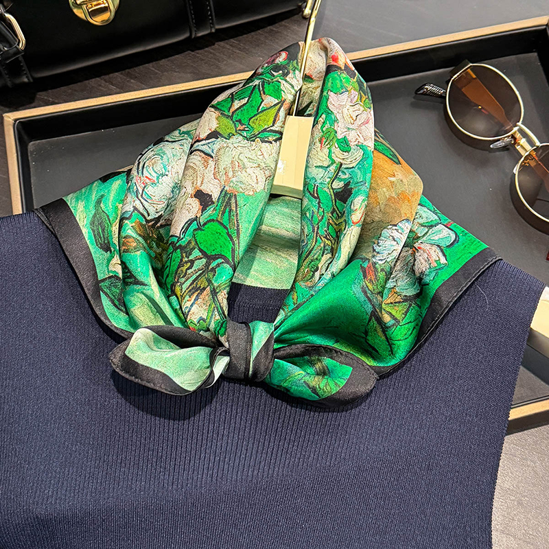 100% Silk Scarf Bandana Women  - Face Scarf Mask recensie en prijs